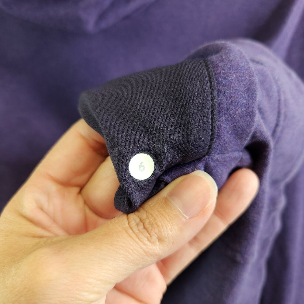 Lululemon Hoodie Womens 6 Purple Pullover Sweatshirt Cowl Neck Athletic Lounge - Picture 9 of 14